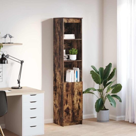 Høybord røkt eik 37,5x35x180 cm konstruert tre