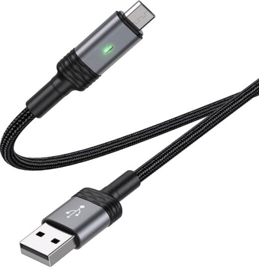 Borofone Usb-A Til Microusb-Kabel 1,2 M Svart Kabav1004