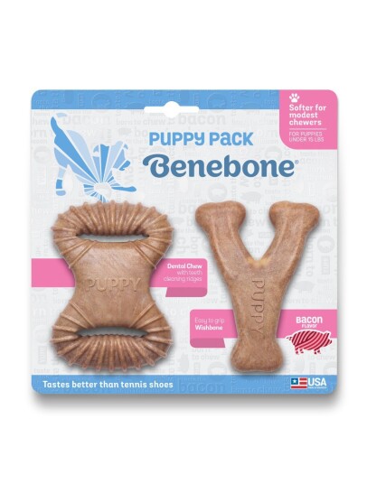Benebone Puppy 2-Pack Dental Chew/Wishbone 10Cm (85411100449)