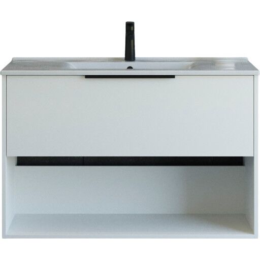 Dansani Mido+ Classic møbelpakke 101x44 cm matt hvit