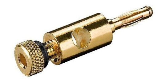 Pro Banana Plug 4mm - gold