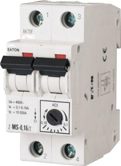 Eaton Motorsikring 2P 0,1 0,16A Z Ms 0,16/2 248389 Eaton Motorsikring 2P 0,1 0,16A Z Ms 0,16/2 248389