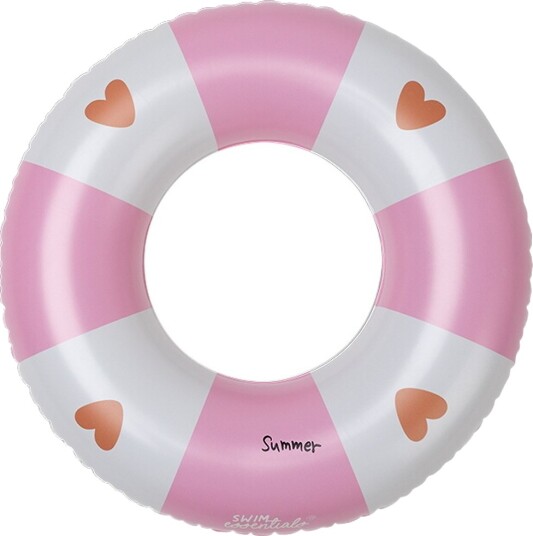 Swim Essentials Swimring 55 Cm Cozy Hearts Pink ONE SIZE Swim Essentials Swimring 55 Cm Cozy Hearts Pink ONE SIZE