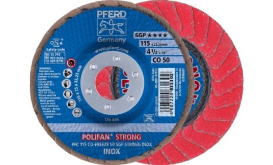 Pferd Lamellskive Polifan Co Freeze SGP Strong Inox 115mm 10 stk