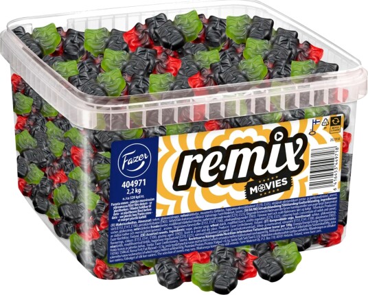 Fazer Remix Movies Løssnacks, 2,2 Kg Fazer Remix Movies Løssnacks, 2,2 Kg