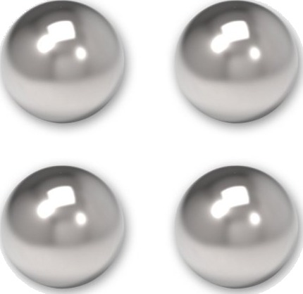 Maul 6167696 Whiteboard Magnet Nickel 4 Stykker Tyskland