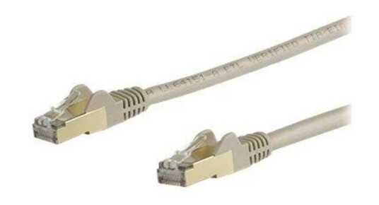 10m CAT6a Ethernet Cable - Grey RJ45 Shielded Cable Snagless - patch cable - 10 m - grey