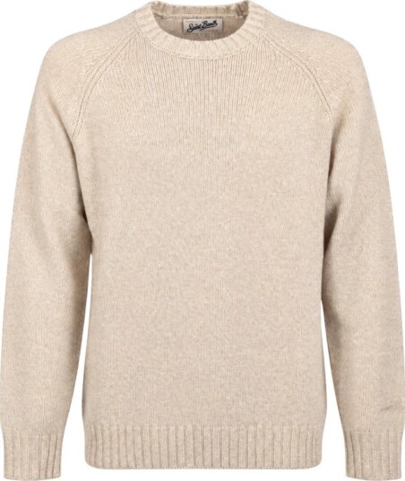 MC2 Saint Barth, Herre, Strikkevarer, Beige, L,