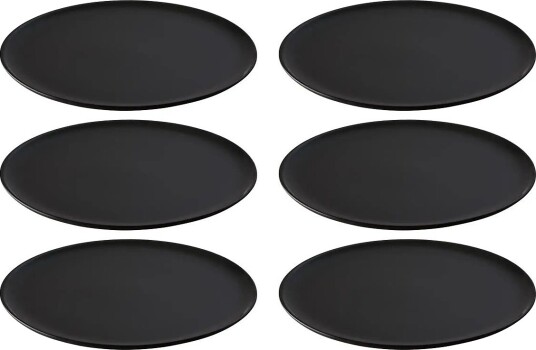 Aida Raw Dinner Plate 6 Stk 28 Cm Black ONE SIZE
