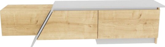 Tavros TV-benk 180 cm - Eik/Hvit