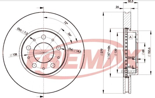 Bremseskive FREMAX BD-1788
