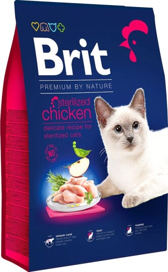 Brit Premium By Nature Cat Sterilisert Kylling 8 kg