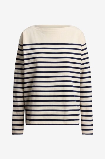 Lauren Ralph Lauren Collegegenser LT WT Pltd Jrsy knt Pullover Hvit
