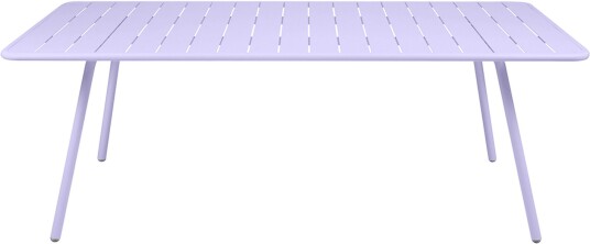 Fermob Luxembourg Table 207 X 100 Cm Marshmallow Utendørs Spisebord Frédéric Sofia Hvit Metall