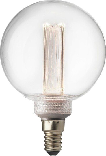 PR HomeFUTURE LED 3000K lyskilde 95 mm E14TransparentLyspærer & glødepærer