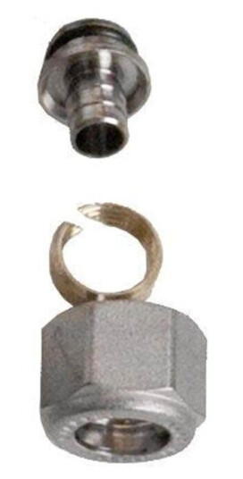 Pettinaroli Complete adapting set for polyethylene pipe brass with tea surface 1/2x15/10 pex Pettinaroli Complete adapting set for polyethylene pipe brass with tea surface 1/2x15/10 pex