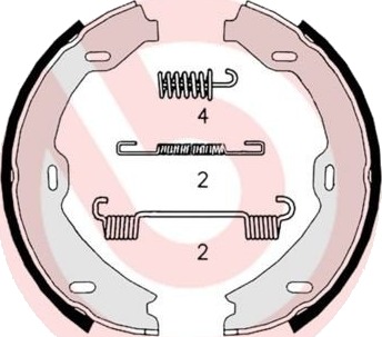 Bremseskosett håndbrems BREMBO S 50 518