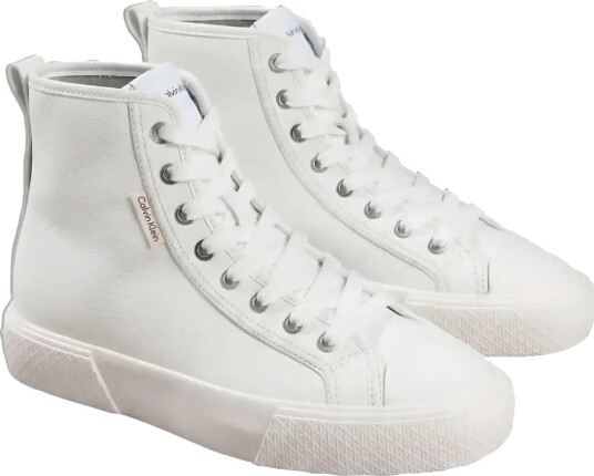 Calvin Klein Vulc Lace Up Hightop Lth   White   41