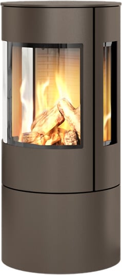 Rais Viva L 100 mocca gasspeis med sideglass og ståldør