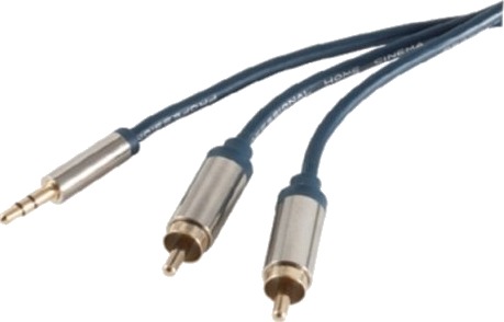 Shiverpeaks Sp Professional 3.5Mm Hankjønn 2 X Rca Hankjønn 0,75 M Blå Kromfarget