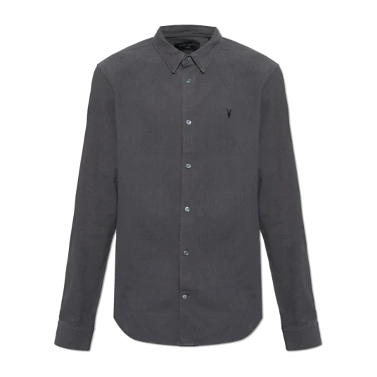 AllSaints, Herre, Skjorter, Grå, XL,