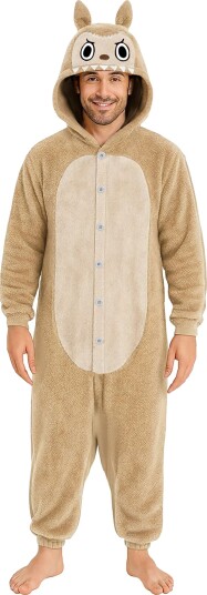 Fiestas Guirca Lulu Monster Beige Onesie Herre Kostyme Large 89101