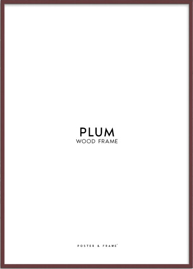 Poster & Frame Plum Wood Frame - Burgundy - A3