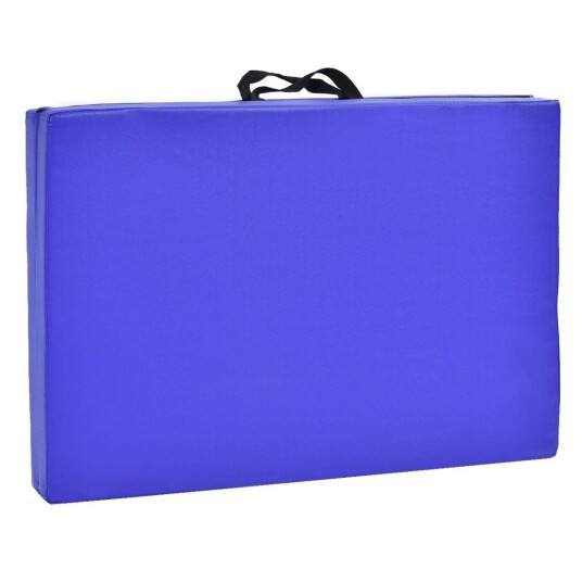 Myk gulvmatte gymnastikkmatte yogamatte foldematte gymnastikkmatte 180x60x4cm   blå