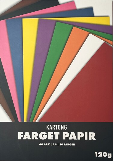 Tegneblokk ARK A4 10 farger 120g