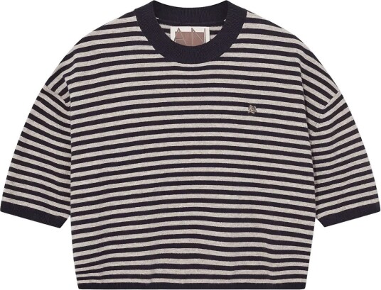 Heyanno Mmhpoetic Stripe Knit   BARITONE BLUE   XS