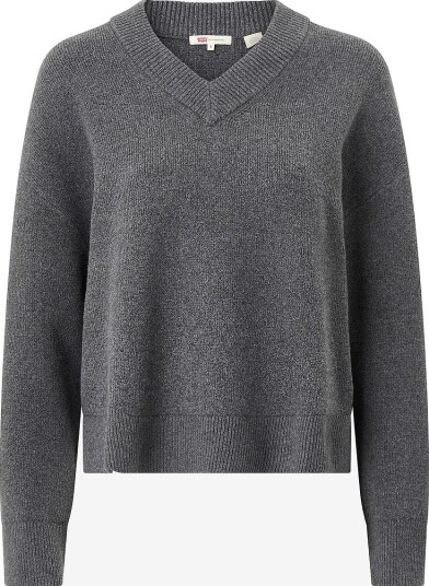Levi's Collegegenser Super Soft Vneck Sweater Milan Grå Levi's Collegegenser Super Soft Vneck Sweater Milan Grå
