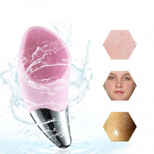 Vibrerende ansiktsrenser i silikon Rosa