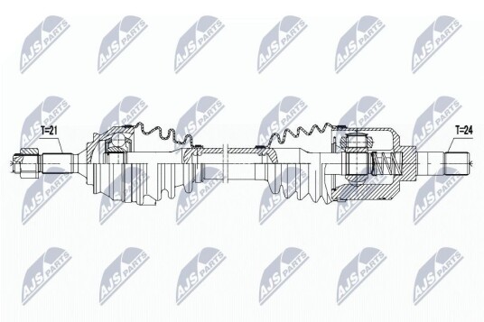 Nty Drivaksel NTY NPW CT 055