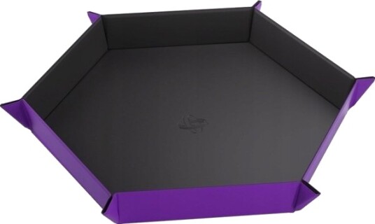Gamegenic Magnetic Dice Tray Hexagonal Black/Purple