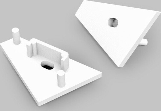 Topmet 1 stk. Endestykke CORNER14 GEN2 Med hull endestykke hvit Topmet 1 stk. Endestykke CORNER14 GEN2 Med hull endestykke hvit