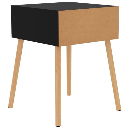 vidaXL Nattbord 2 stk høyglans svart 40x40x56 cm sponplate