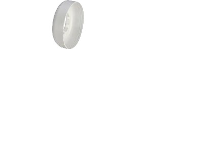 Fix Pro Hvid Plastroset 32 Mm Med Højde På 25 Mm Og Bredde På 75 Mm