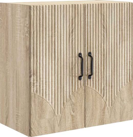 vidaXL Vegghengt skap Sonoma eik 59 x 31 x 60 cm Konstruert tre