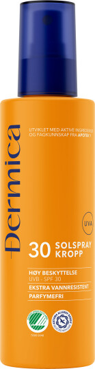 Dermica solspray kropp SPF30 200 ml