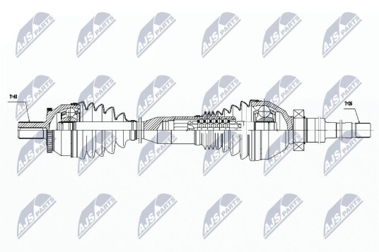 Nty Drivaksel NTY NPW VV 060 Nty Drivaksel NTY NPW VV 060