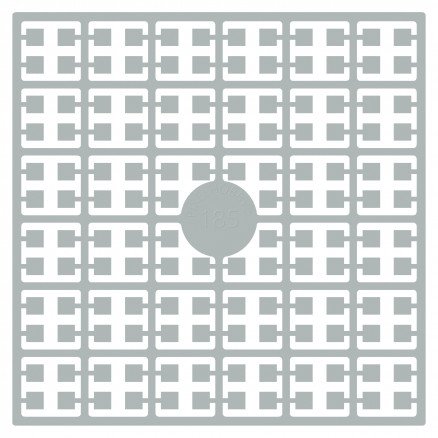 Pixelhobby Midi perler 185 grå 2x2mm 140 piksler
