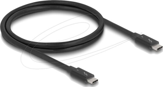 Delock Thunderbolt 4 Kabel 40 Gbps Pd 3.1 240 W 1 M Svart