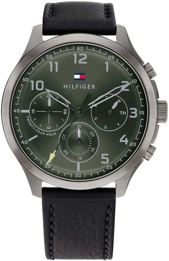 Tommy Hilfiger Herreklokke 1791856 Asher Grønn/Lær Ø44 mm Tommy Hilfiger Herreklokke 1791856 Asher Grønn/Lær Ø44 mm