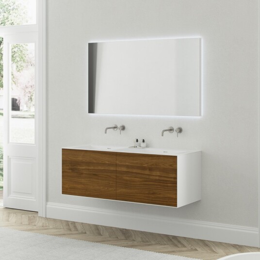 Copenhagen Chic 140D MKII isbrehvit Corian® med amerikansk valnøtt