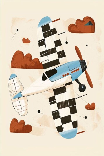 Namly Design Plakat Fly i skyer POSTERL2O6CI