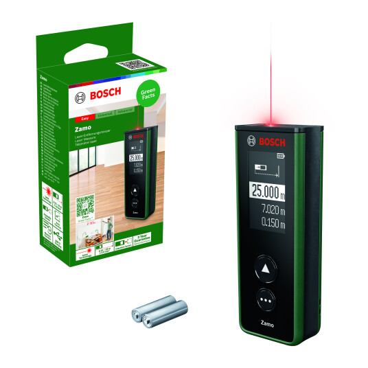 Bosch Zamo Laseravstandsmåler 25m Digital med LCD skjerm Bosch Zamo Laseravstandsmåler 25m Digital med LCD skjerm