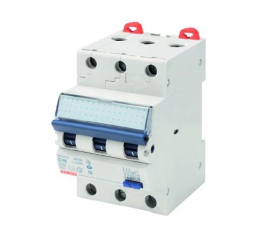 Gewiss Jordfeilautomat 3-pol 20A C-Kar 10kA