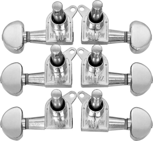 Gear4Music Guitarworks Forseglede Stemmeskruer til Gitar Krom