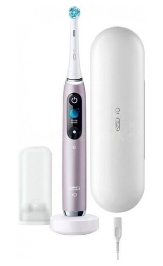 Oral-B Io Series 9N Voksen Vibrerende Tannbørste Daglig Stell Grundig Rens Gum Omsorg Sensitiv / Myk Whitening Rosa 2 Min Rund