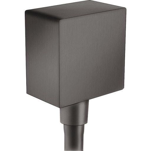 Hansgrohe FixFit Slangeuttak Square Børstet Sort Krom